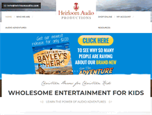Tablet Screenshot of heirloomaudio.com